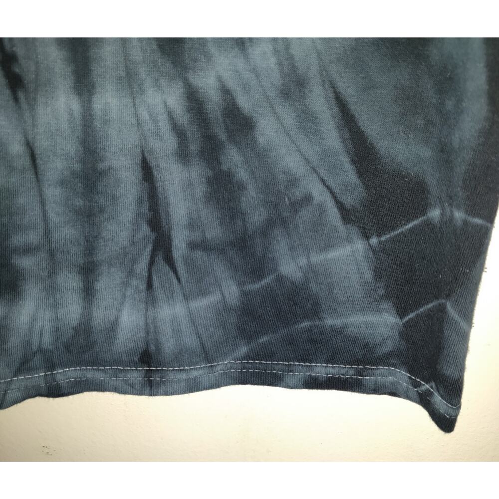 Knights Gildan Tie Dyed Shirt XL Black Blue Gray Cotton White Stitching Unisex - Picture 6 of 16